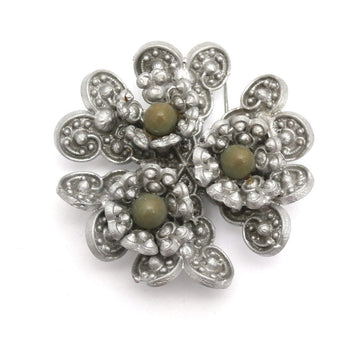 Vintage Celluloid Brooch Gray w/ Green Centers 1930s - The Best Vintage Clothing
 - 1