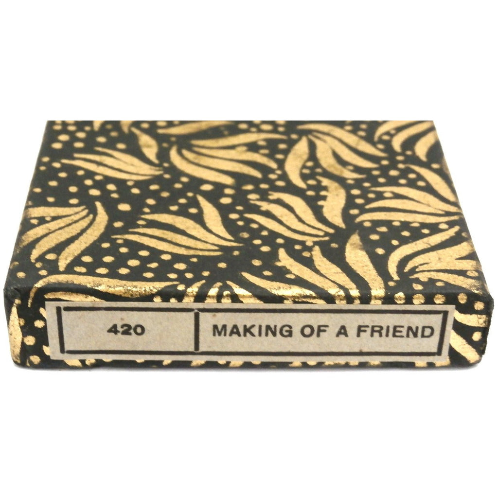 Vintage Reverse Painting on Glass " The Making of a Friend" 1950s New in BOX Collectibles The Best Vintage Clothing