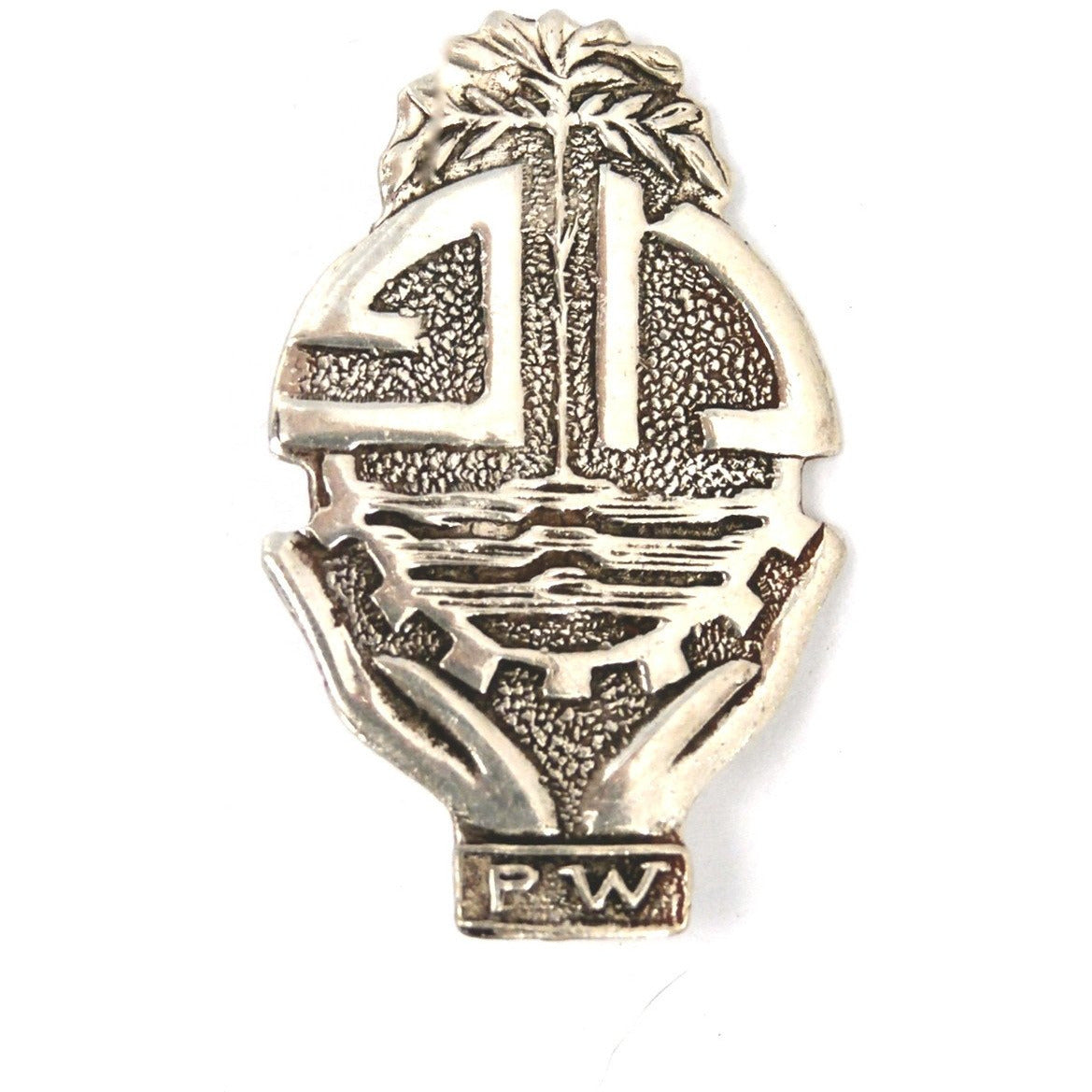 Vintage Sterling Brooch PW Mexico Aztec Style Jewelry The Best Vintage Clothing