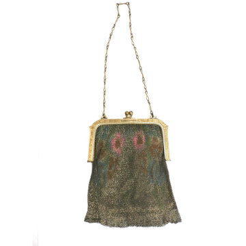 Vintage 1920s Purse Handbag Art Deco Whiting Davis Water Colors - The Best Vintage Clothing
 - 1