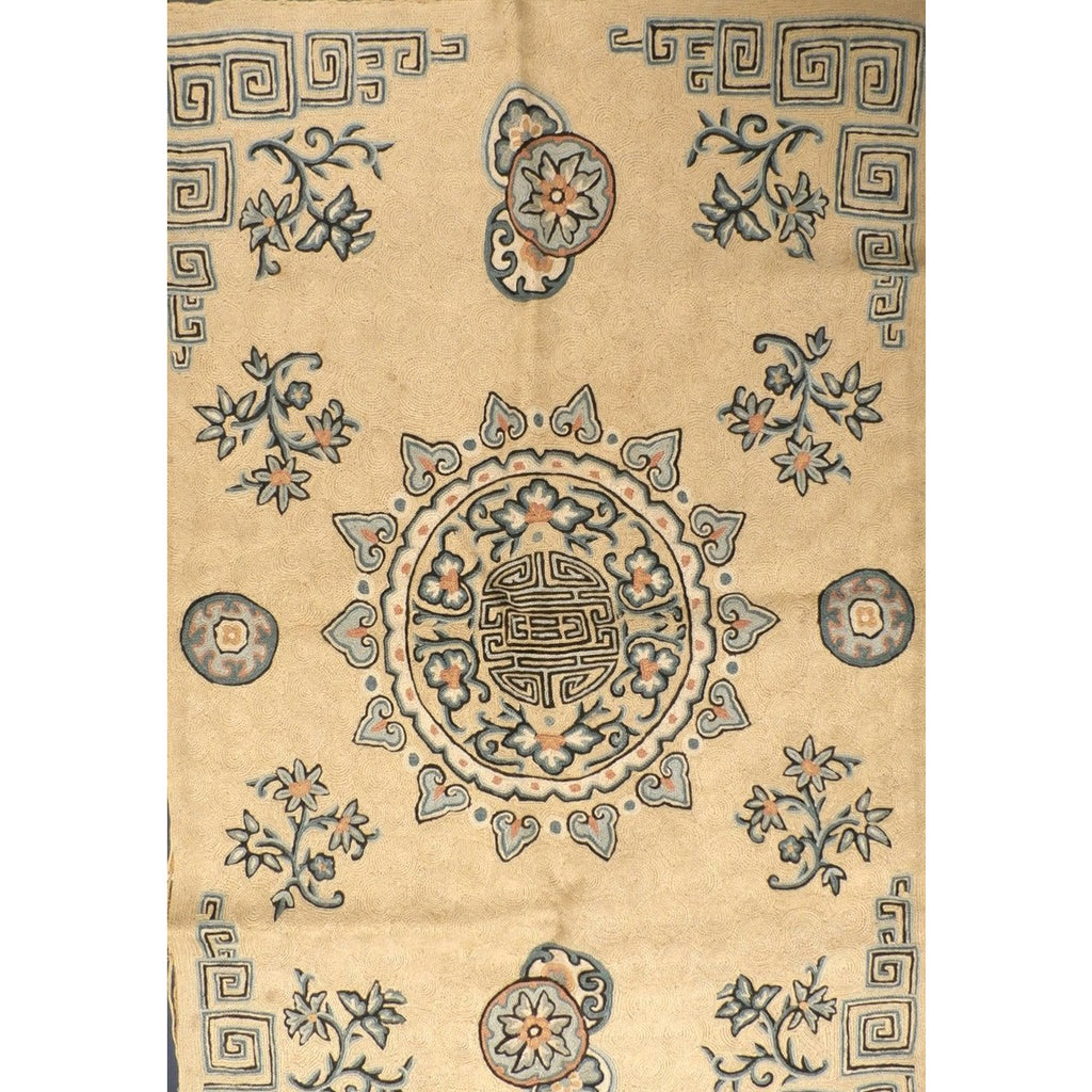 Vintage Wool Rug 24 X 36 Suffering Moses Srinagar Kashmir 1959 Cart2cart The Best Vintage Clothing