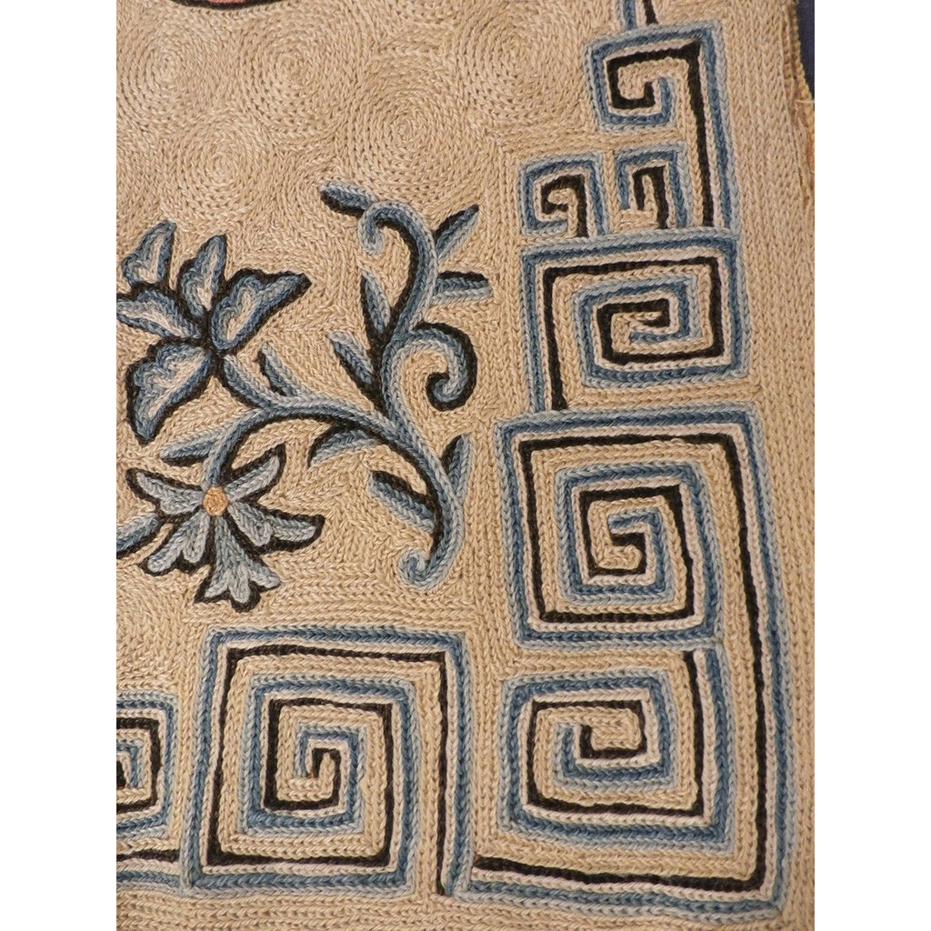 Vintage Wool Rug 24 X 36 Suffering Moses Srinagar Kashmir 1959 Cart2cart The Best Vintage Clothing