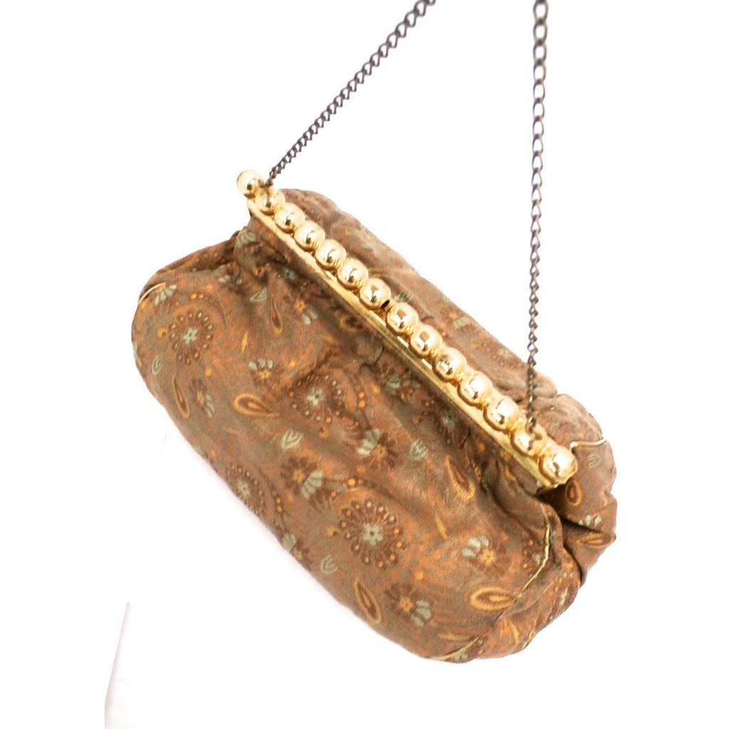 Vintage Gold Metallic Damask Evening Clutch Purse Bag 1930S Handbags The Best Vintage Clothing