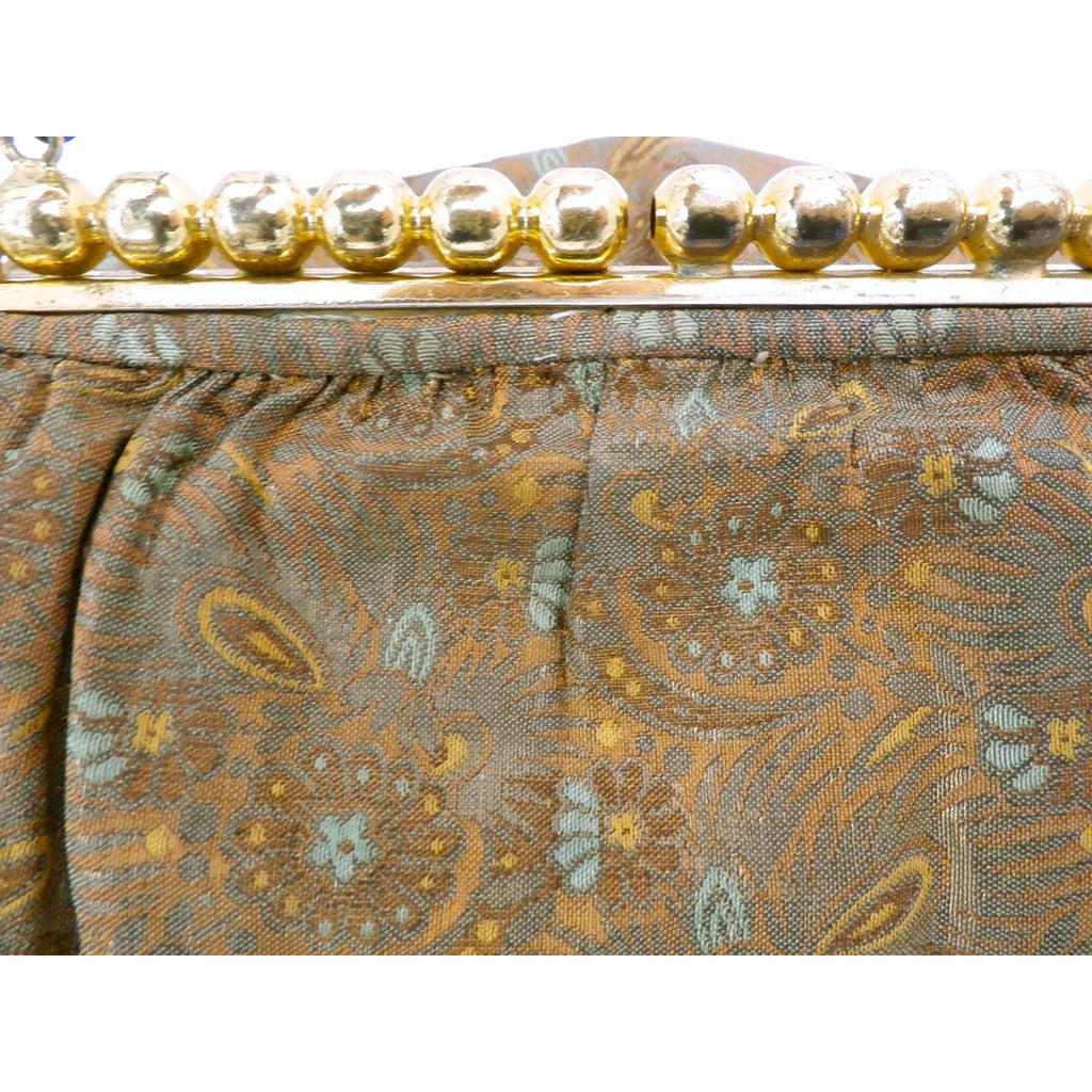 Vintage Gold Metallic Damask Evening Clutch Purse Bag 1930S Handbags The Best Vintage Clothing