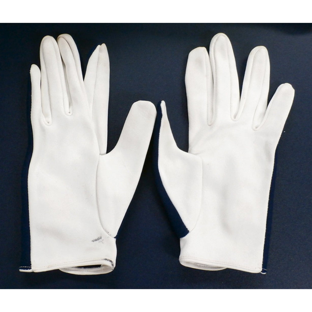 Vintage Womens Gloves Navy Blue & White Laced Small Accessories,New Arrivals The Best Vintage Clothing