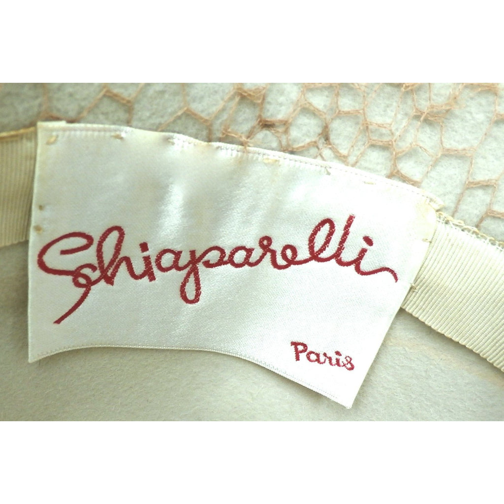 Vintage Schiaparelli Hat Turned Up Brim Open Work Late 1950s Floating Discs Hats The Best Vintage Clothing