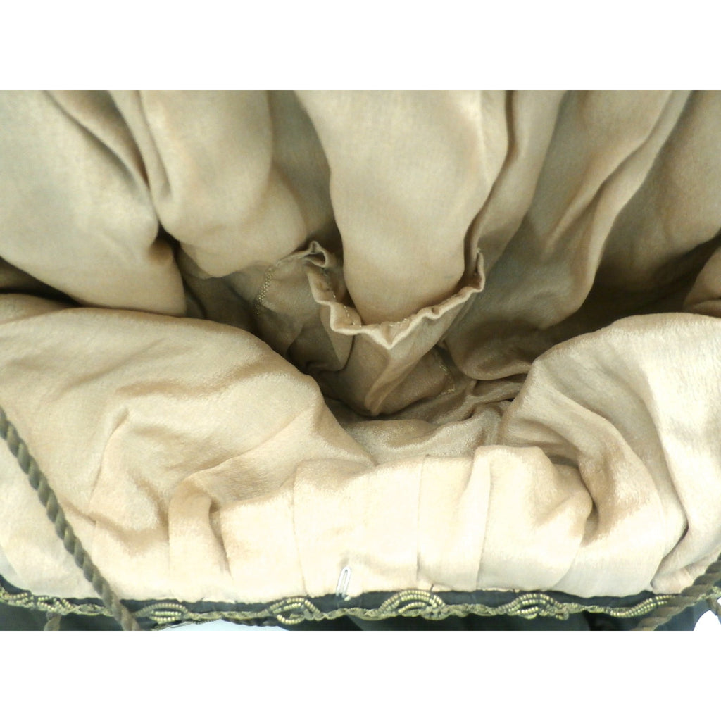 Rare Antique Victorian Handbag Purse Satchel Large Gold Bullion Trim Black Silk Handbags The Best Vintage Clothing