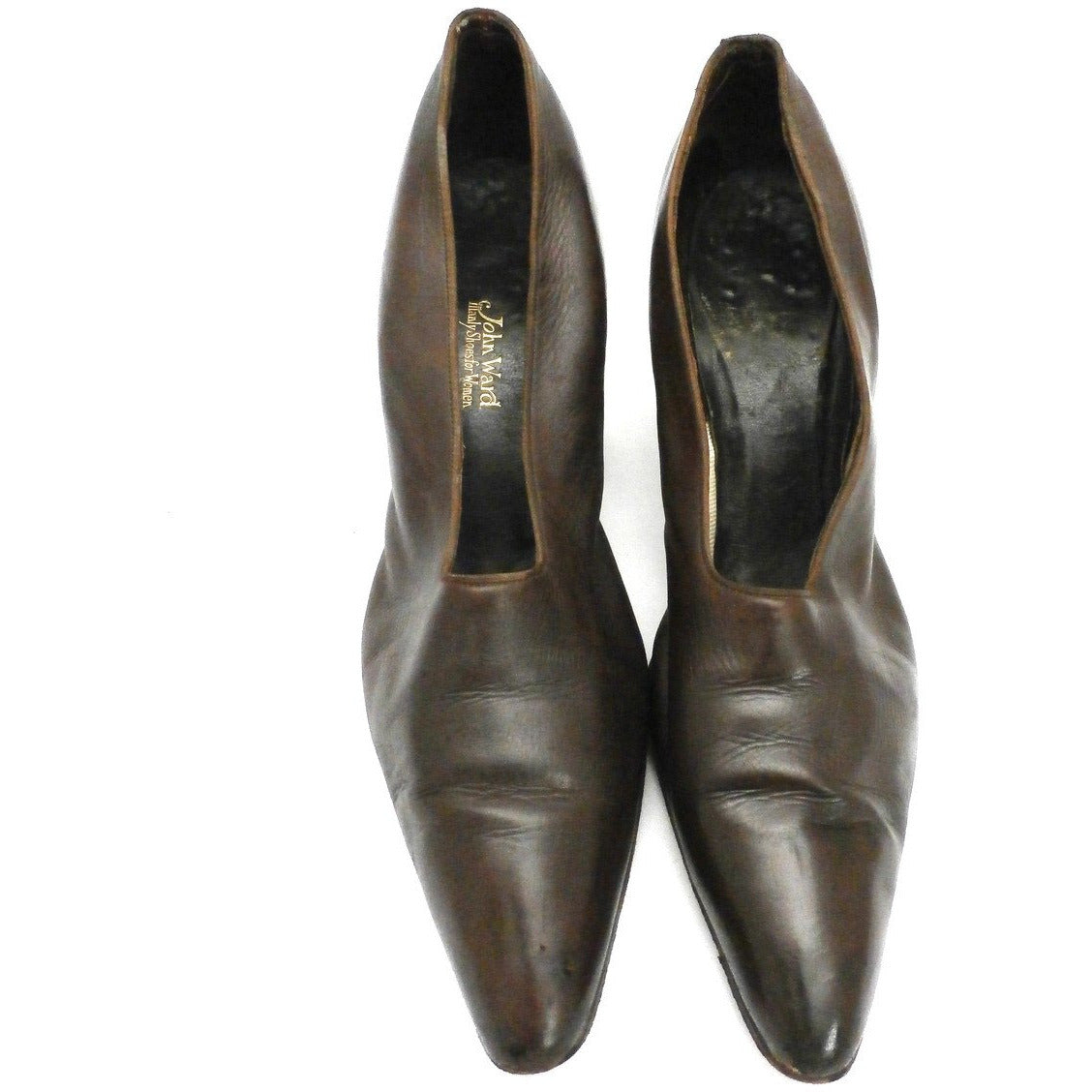 Vintage Ladies Shoes Pumps Brown Leather Late Teens-Early 1920s Size 6 ...