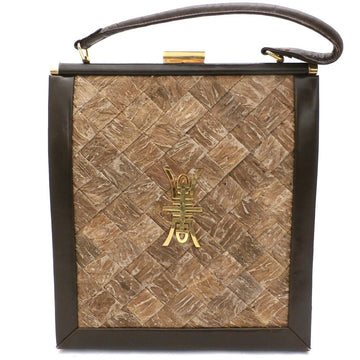 Vintage Rare Silkworm Cocoon Handbag Purse XL Hand Made Italy 1960s - The Best Vintage Clothing
 - 1