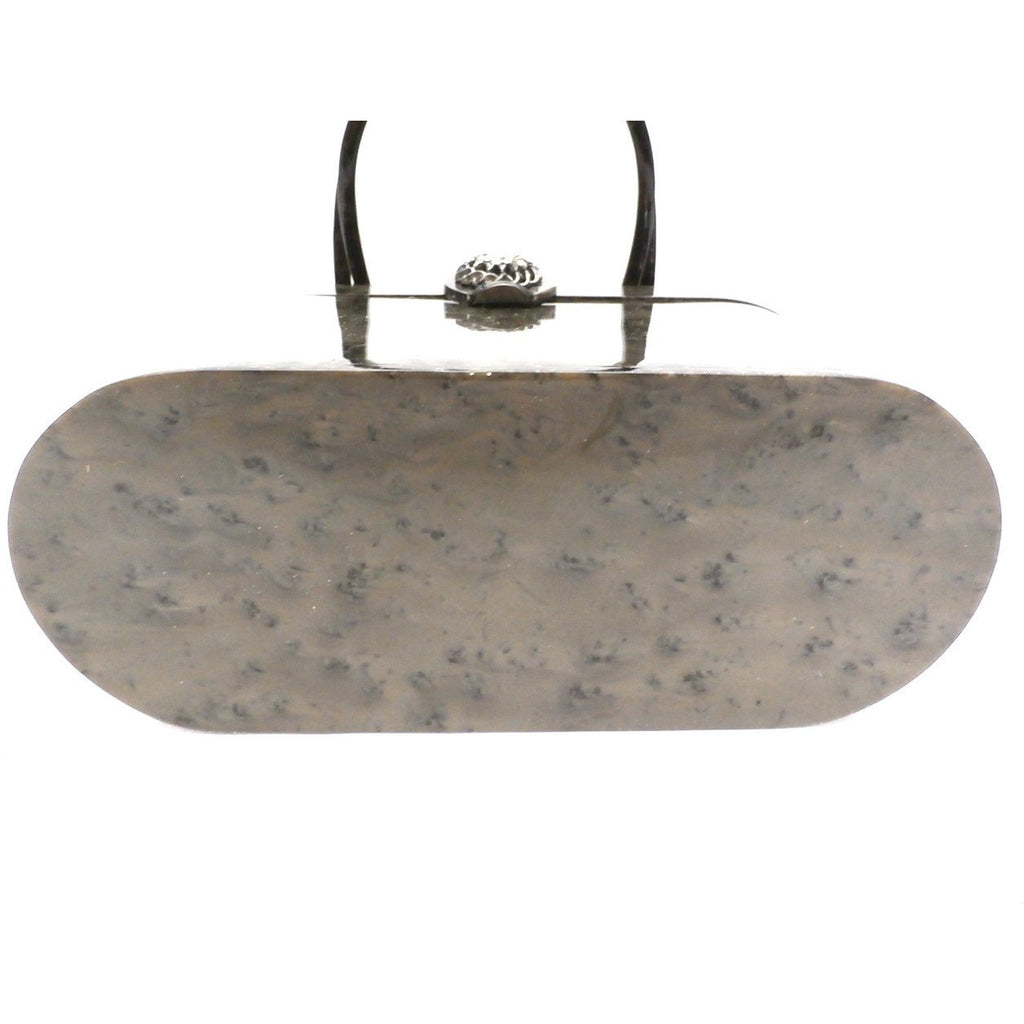 Vintage Lucite Box Purse Wilardy Gray Marbleized Pearl 1950s w/ Contents Handbags,New Arrivals Wilardy