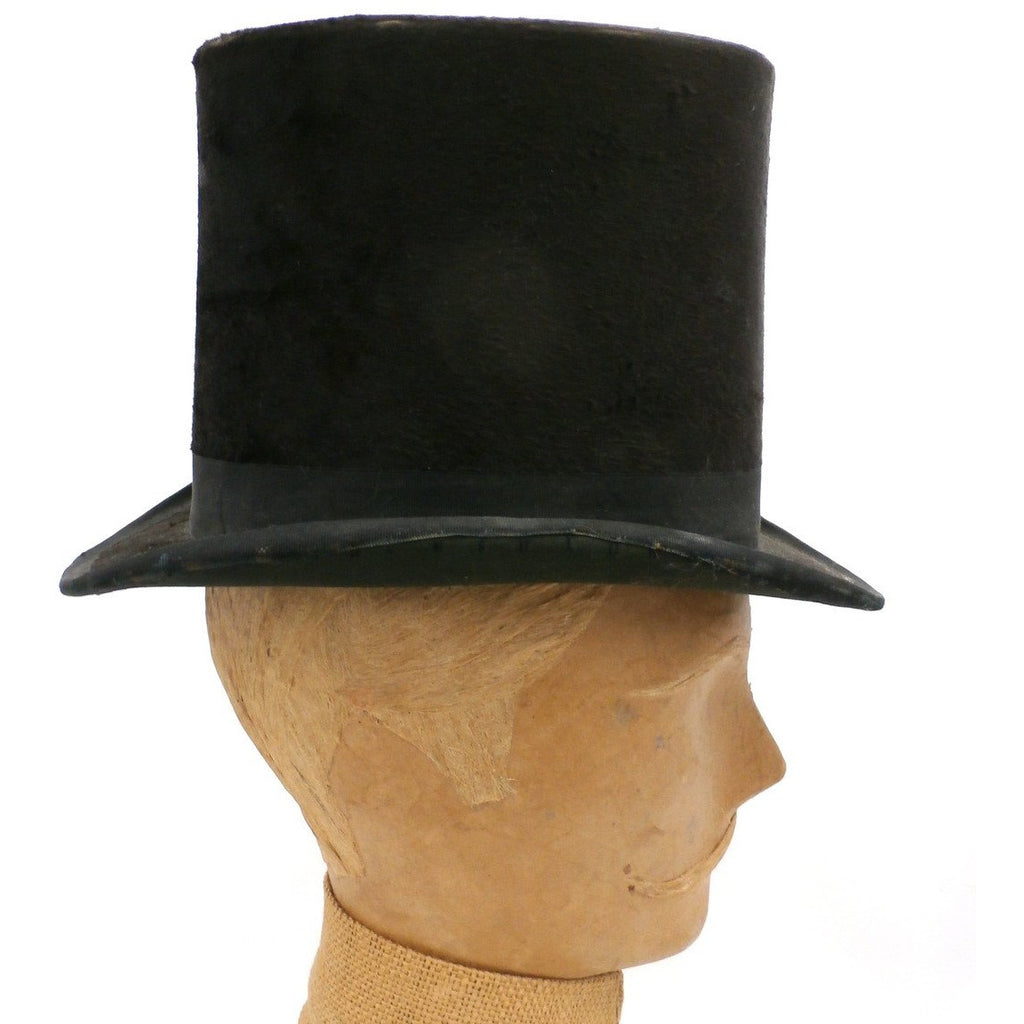 Antique Mens Top Hat Silk Shelton and Co London 1870s Men's Vintage,New Arrivals The Best Vintage Clothing