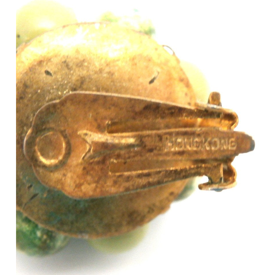 Vintage Beads & Necklace Set 1950s Hong Kong Greens Jewelry,New Arrivals The Best Vintage Clothing