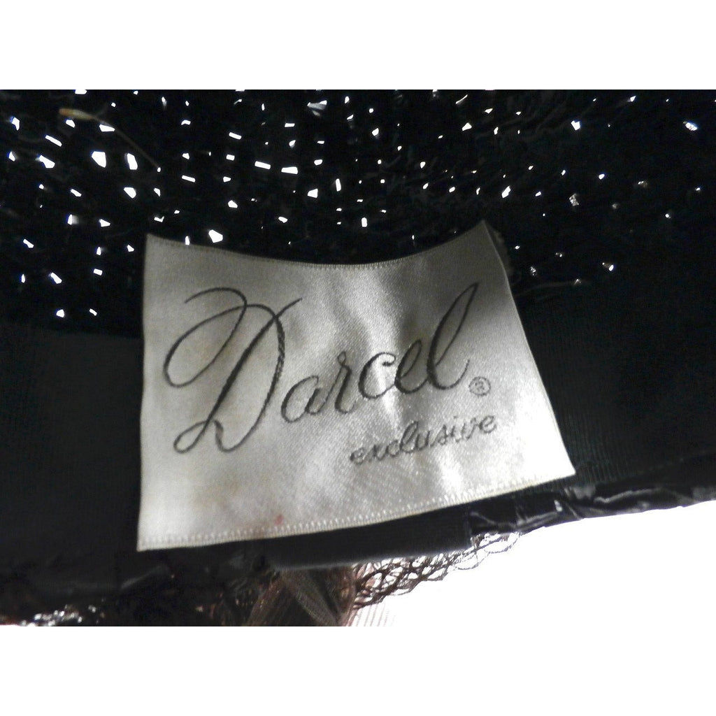 Vintage Straw Ladies Hat Tall Toque Long Veil 1960s Large Hats,New Arrivals Darcel