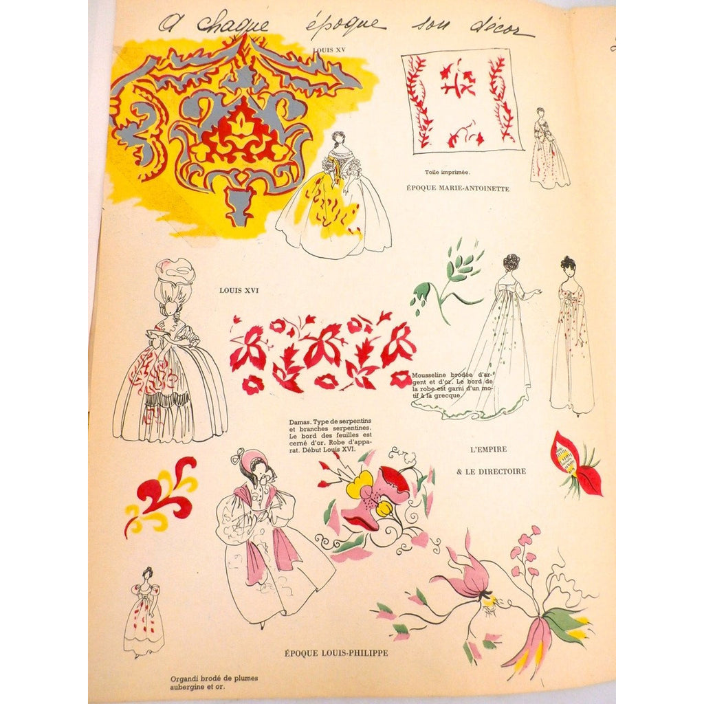 Schiaparelli Vintage Officiel De La Couleur Des Industries De La Mode No. 6 Hiver '52 Collectibles,New Arrivals The Best Vintage Clothing