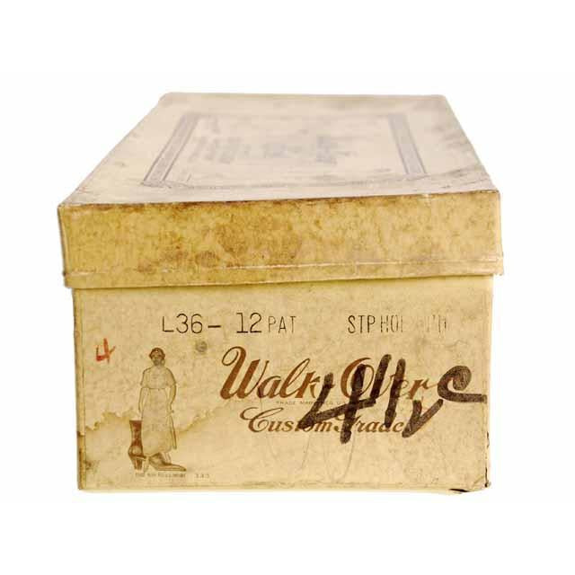 VINTAGE Patent Leather Shoes Mary Jane Button 1920s Walk Over NIB EU 36 US 6 Shoes,Women's Walk Over