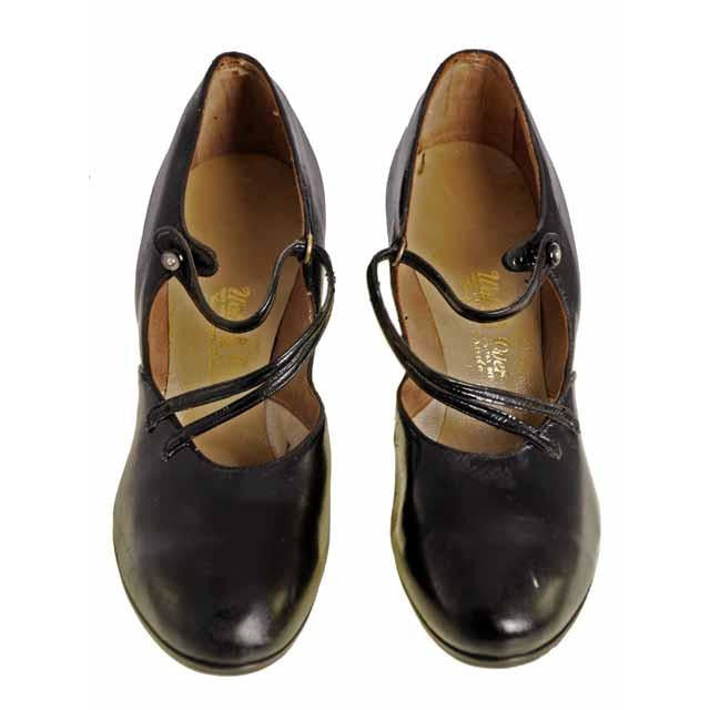VINTAGE Patent Leather Shoes Mary Jane Button 1920s Walk Over NIB EU 36 US 6 Shoes,Women's Walk Over