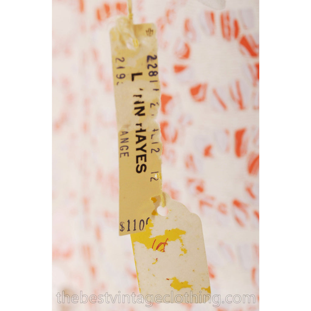 VTG Lilly Pulitzer NWT NOS 1960s Maxi Dress"The Lilly" Orange White Orignal Box 12 The Best Vintage Clothing