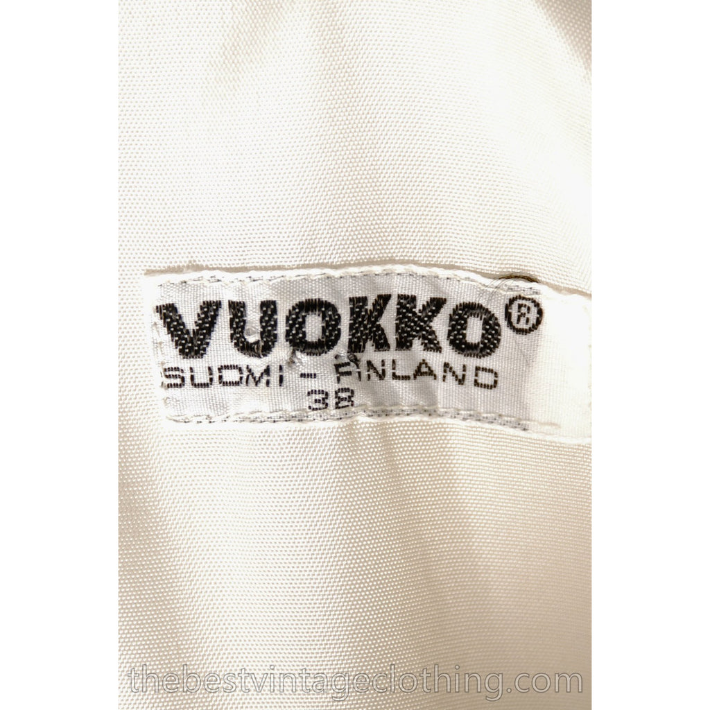 Stunning Vuokko Cape Gown 1960s Ivory Wool Voile Iconic Could Be Wedding Dress 38 /8 S/M marimekko The Best Vintage Clothing