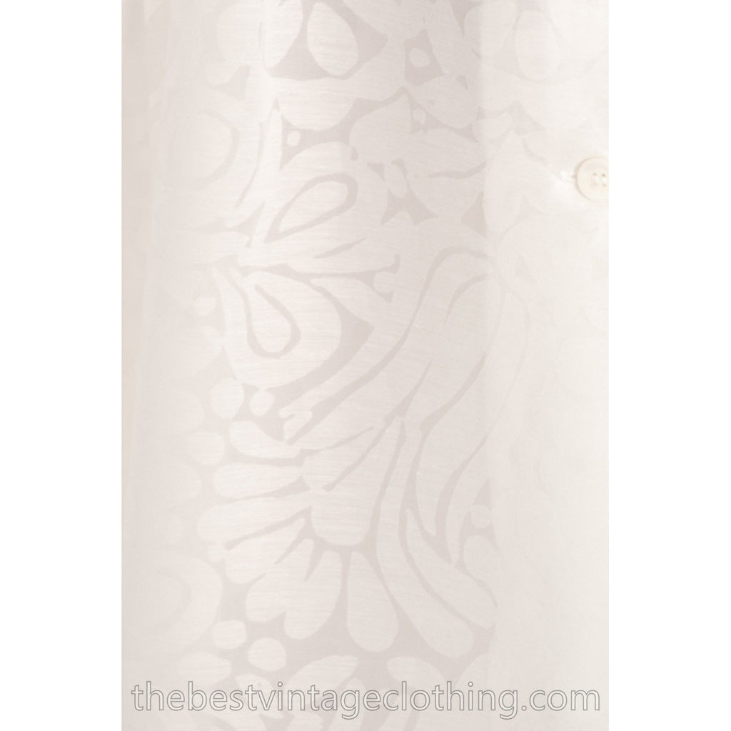 Rare Marimekko Vintage Maxi Dress Sheer White on White Damask Cotton Voile S-M 36/8 Wedding marimekko The Best Vintage Clothing