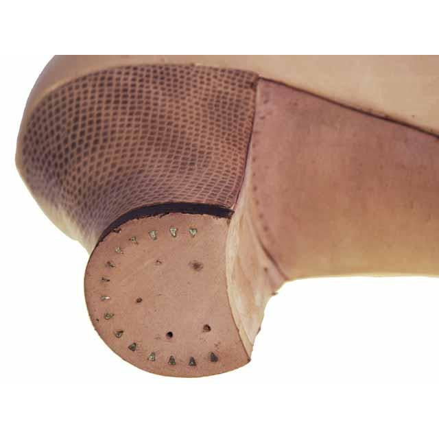 Vintage Womens Shoes Tan/Snakeskin Leather Heel 1920s WALK OVER Eu 37 US Ladies 6.5 Shoes,Women's,On Sale Walk Over