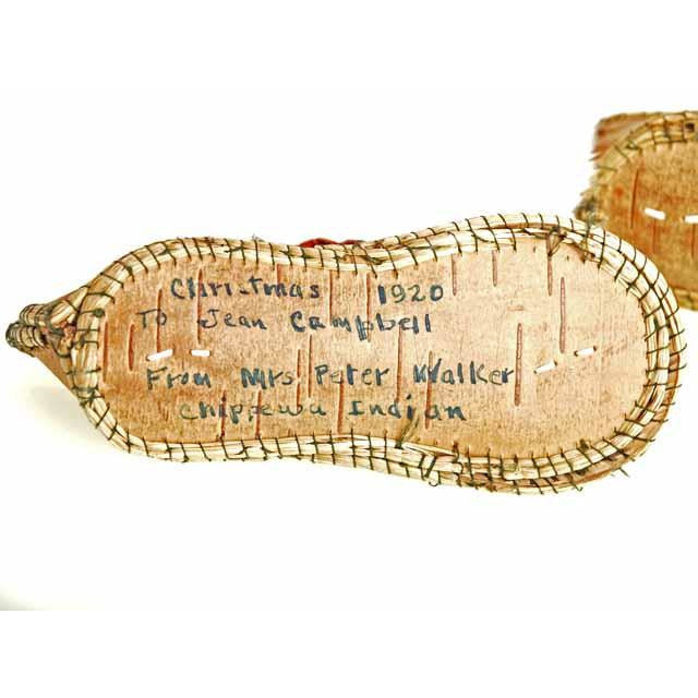 Rare Antique Childrens/ Babies Shoes Chippewa Indian Bark 1920's Children's The Best Vintage Clothing