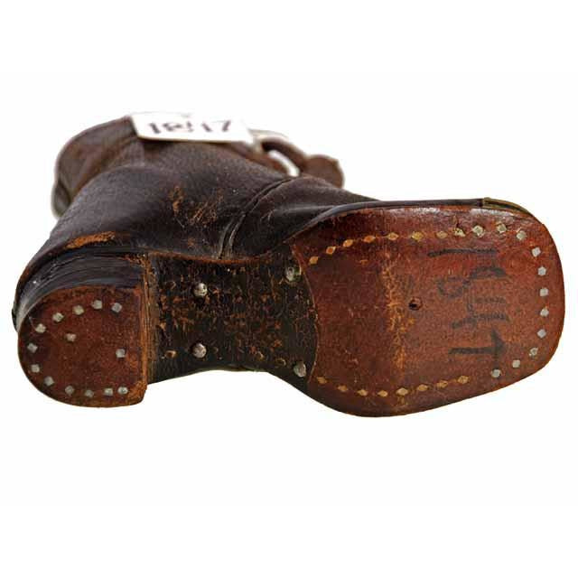 Rare Antique Childs Boot ( single) 1847 Hand Made Children's The Best Vintage Clothing