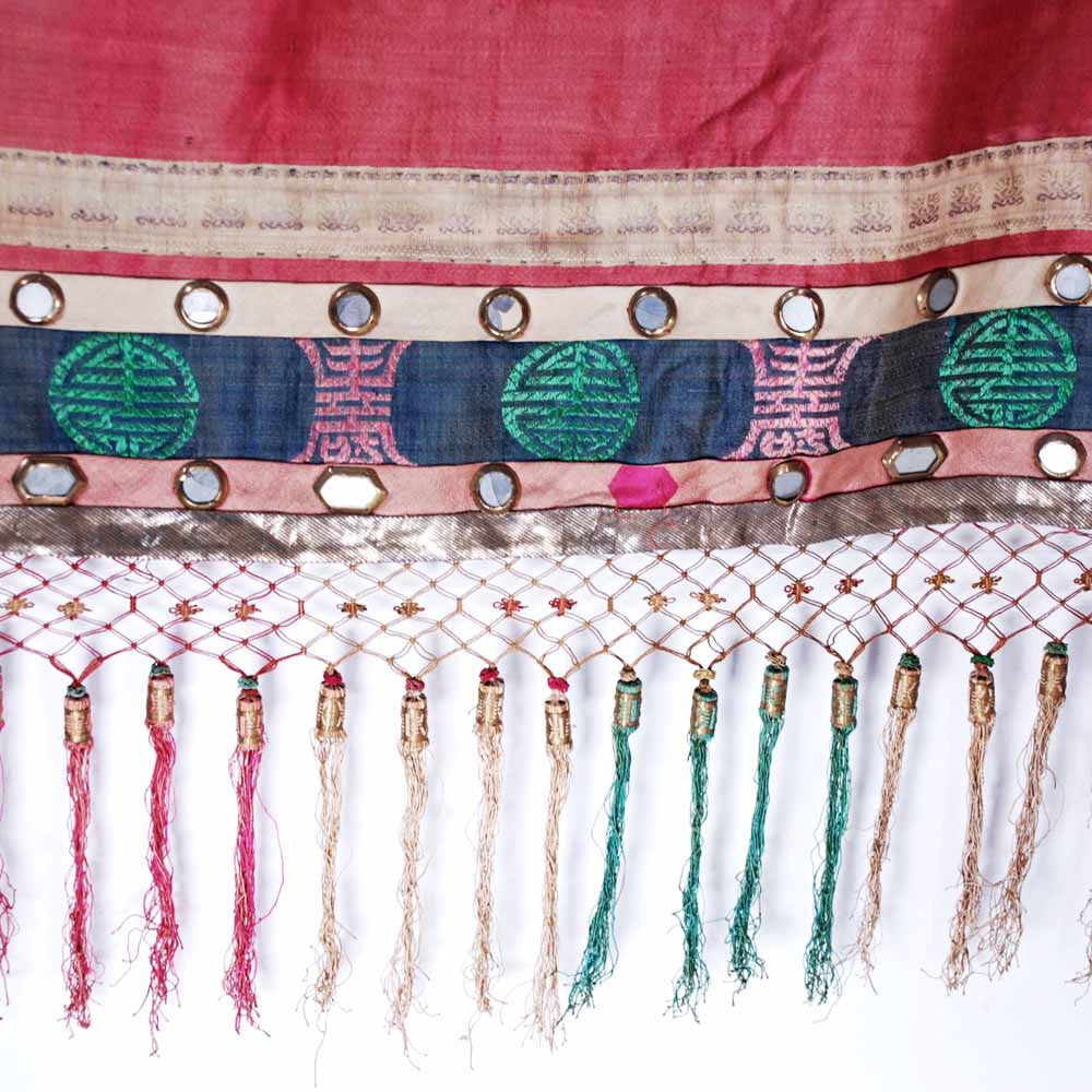 Antique Chinese Embroidered Border/Pelmet Provenance Cart2cart The Best Vintage Clothing