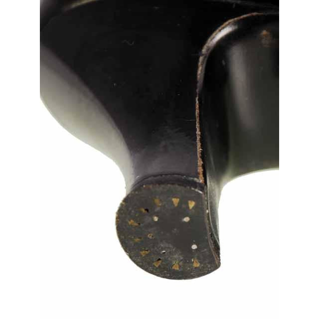 Vintage Black Mary Janes Style Heels Patent Leather Shoes 1920 NIB#18 Sizes 6 and 6.5 Shoes,Women's Walk Over