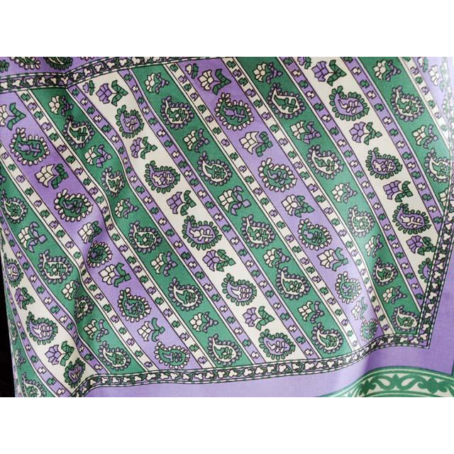 Vintage Acetate Scarf Sally Gee Purples & Greens 1960s On Sale,Accessories The Best Vintage Clothing