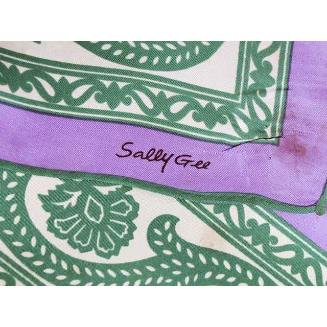 Vintage Acetate Scarf Sally Gee Purples & Greens 1960s On Sale,Accessories The Best Vintage Clothing