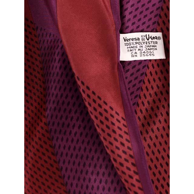 Vintage Scarf Ladies Veresa Vera Oblong Made in Japan Purple & Reds On Sale,Accessories Vera