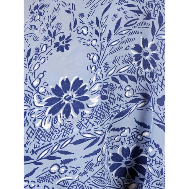 Vintage Scarf Square Blue Rayon Bandana Print 1940s Huge On Sale,Accessories The Best Vintage Clothing