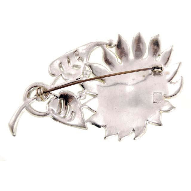Vintage Sunflower Brooch Paste Possibly Alfred Phillipe Early 1920s Downton Abbey Era Jewelry,Women's Trifari