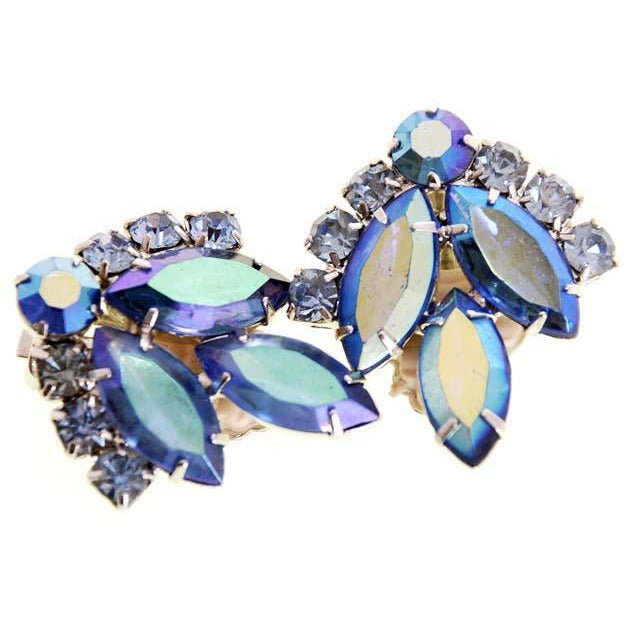 Vintage Juliana Signed Jewelry Sarah Coventry Brooch & Ears Blue Lagoon 1960's Cart2cart Sarah Coventry