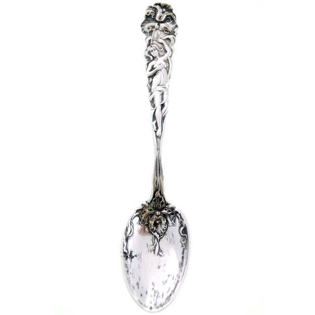 Alvin Victorian Pin Brooch Sterling Spoon Raphael Risque Nude Woman 1902 Cart2cart The Best Vintage Clothing