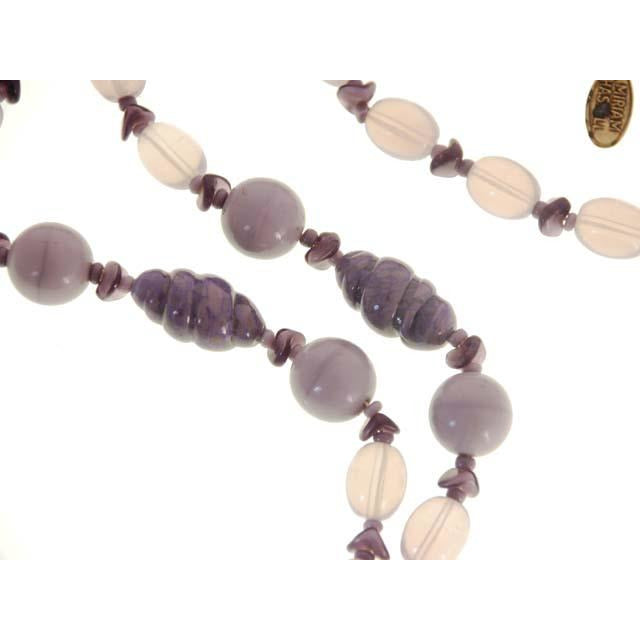 Vintage Miriam Haskell Necklace Demi Parure Purple Poured Glass Moonstone Jewelry,New Arrivals Miriam Haskell