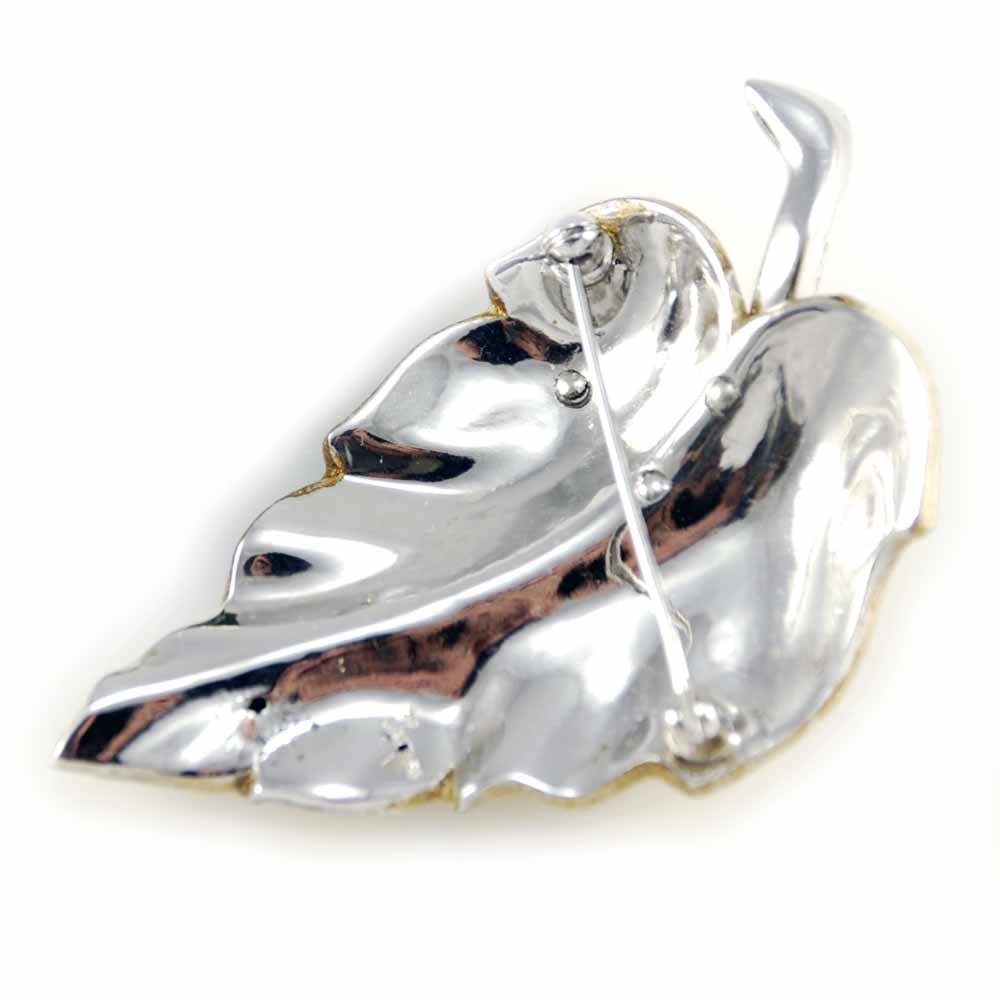 Rare Vintage Signed Alfred Philippe Trifari Leaf Ivory Brooch 1950s w/ Ladybug Cart2cart Trifari