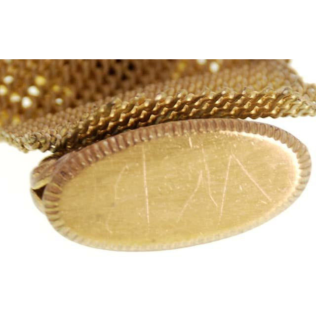 Antique Watch Chain Swivel Fob Mesh w Lion & Seal Victorian Gold Plate Jewelry The Best Vintage Clothing