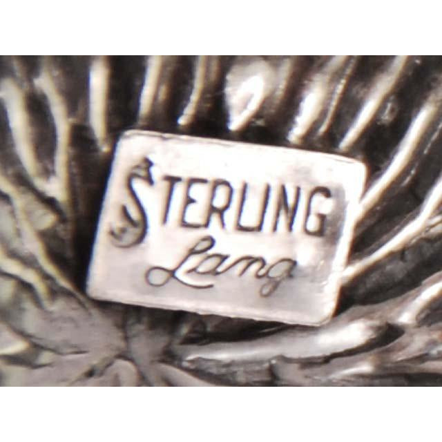 Vintage Lang Sterling Brooch Large Thistle Flower 1950s Jewelry,New Arrivals Lang