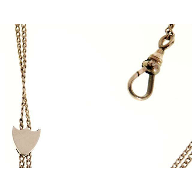 Antique Watch Chain Solid Gold wGold Slide Pearls 50" Jewelry,New Arrivals The Best Vintage Clothing