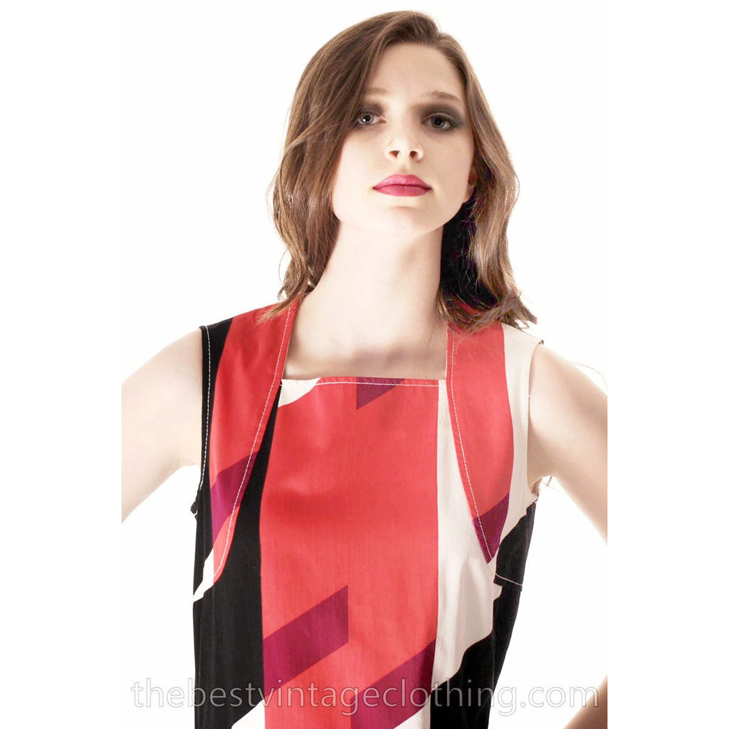 Vintage 1970s Diakonaalirytmit 100% Cotton Tampella Jumper Maxi Dress Finnish 1970s RARE M The Best Vintage Clothing