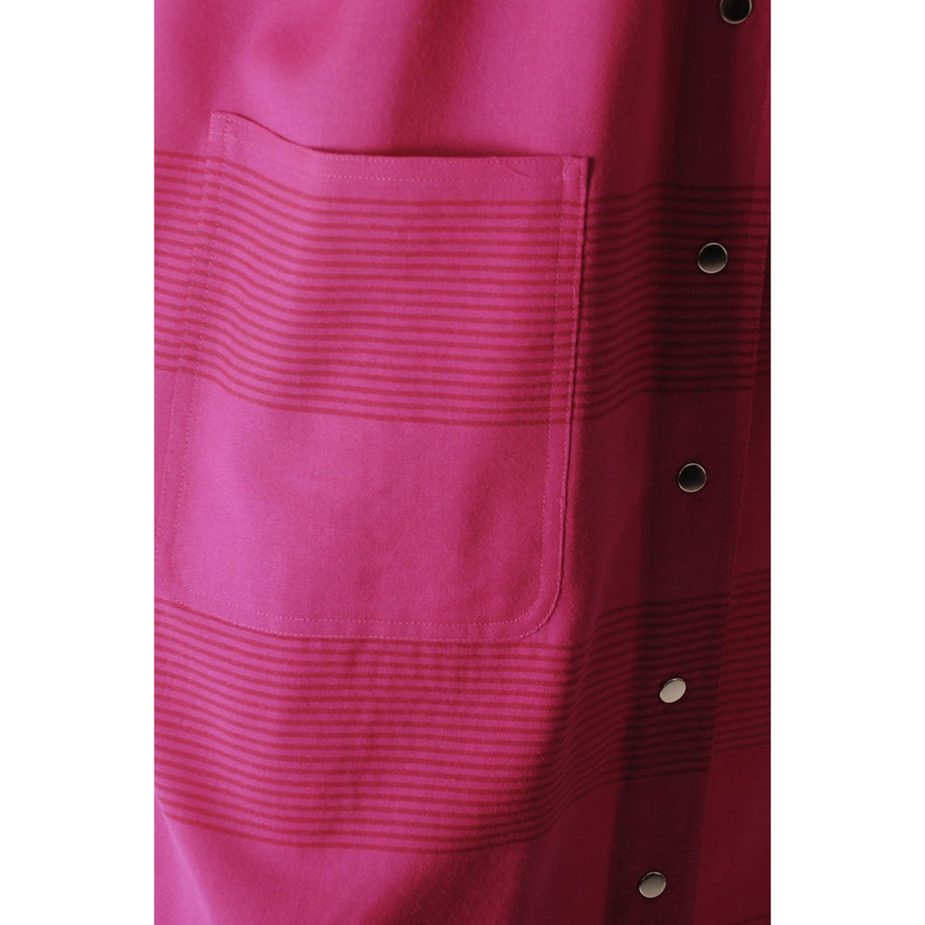 Vintage Vuokko Nurmesniemi Finland Fuchsia Finest Wool Voile Coat Dress 1970s XS-M marimekko The Best Vintage Clothing