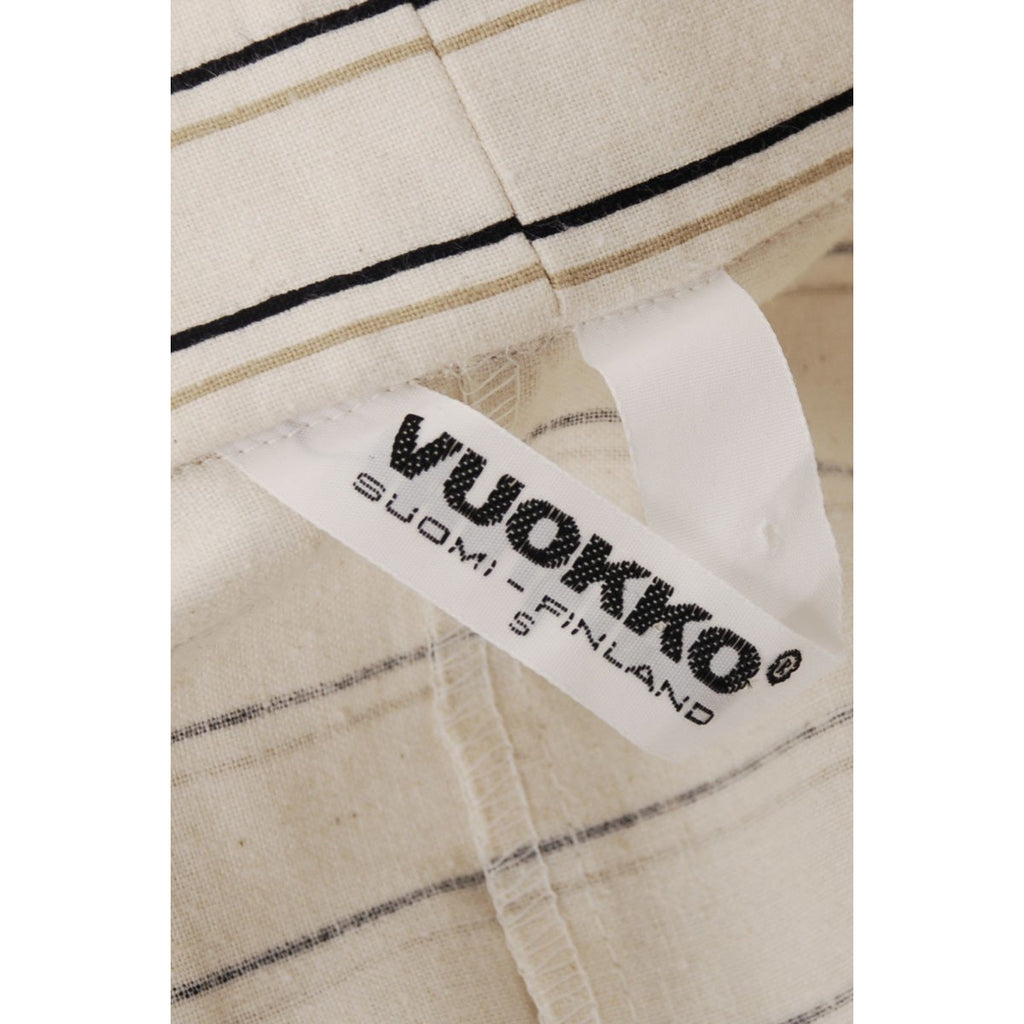 Vintage 1970s Vuokko Designer Stripes Print Shirt Dress Coat Cotton S-M marimekko The Best Vintage Clothing