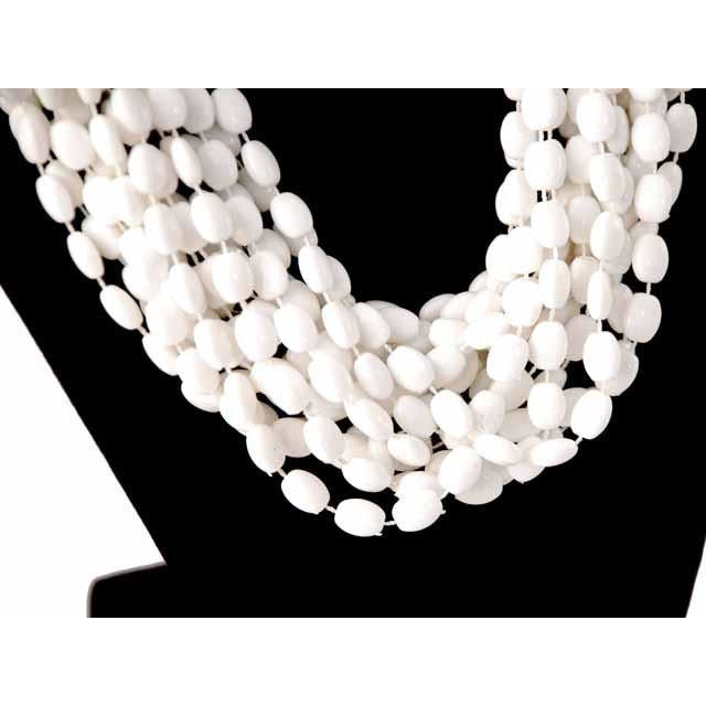 Vintage Estate Jewelry Necklace Choker White-White Beads Vogue 1950S Cart2cart Vogue