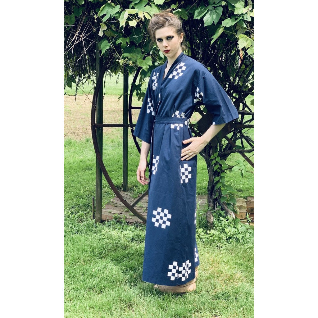 VTG Marimekko ”Pivo” by Katsuji Wakisaka 1975 BLACK/ White Cotton Kaftan Maxi S marimekko The Best Vintage Clothing