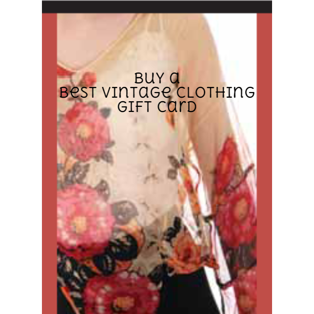 Gift Card Gift Card The Best Vintage Clothing