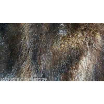 Antique Brown Muskrat Fur Muff Victorian Large Excellent Original Women's The Best Vintage Clothing