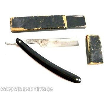 Antique Straight Razor Dixon Cutlery Co with Fancy Box Collectibles,Men's Vintage,On Sale The Best Vintage Clothing