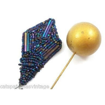 Antique Victorian Hat Pins Carnival Beads - The Best Vintage Clothing
 - 1
