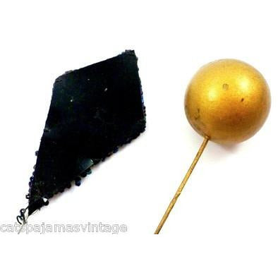 Antique Victorian Hat Pins Carnival Beads Hats,On Sale The Best Vintage Clothing